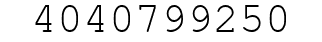 Number 4040799250.