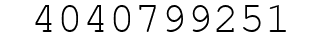 Number 4040799251.