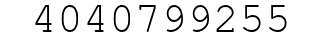 Number 4040799255.