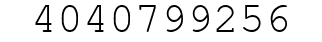 Number 4040799256.