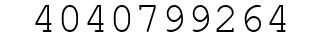 Number 4040799264.
