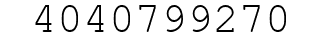 Number 4040799270.