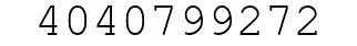 Number 4040799272.