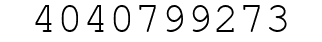 Number 4040799273.