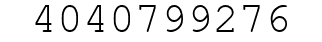 Number 4040799276.