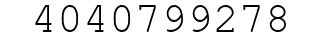 Number 4040799278.
