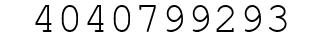 Number 4040799293.