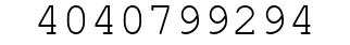 Number 4040799294.