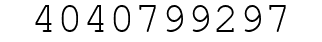 Number 4040799297.