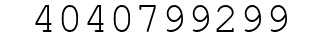Number 4040799299.