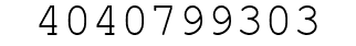 Number 4040799303.
