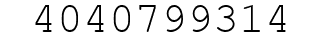 Number 4040799314.
