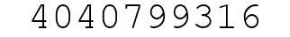 Number 4040799316.