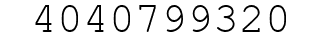 Number 4040799320.