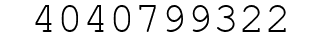 Number 4040799322.