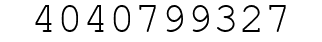 Number 4040799327.