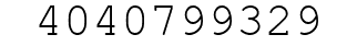 Number 4040799329.