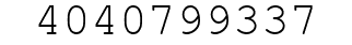 Number 4040799337.