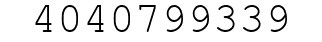 Number 4040799339.
