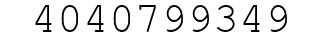 Number 4040799349.