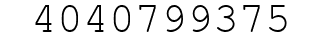 Number 4040799375.
