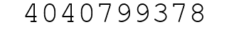 Number 4040799378.