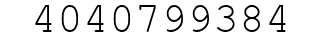 Number 4040799384.