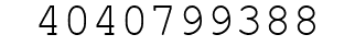 Number 4040799388.