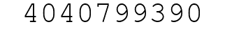 Number 4040799390.