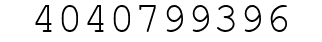 Number 4040799396.