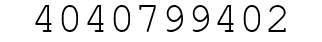Number 4040799402.