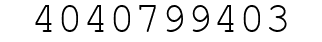 Number 4040799403.