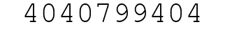 Number 4040799404.