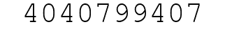 Number 4040799407.