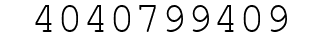 Number 4040799409.
