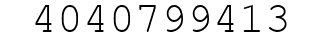 Number 4040799413.