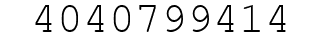 Number 4040799414.