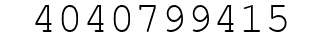 Number 4040799415.