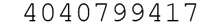 Number 4040799417.