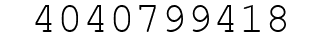 Number 4040799418.