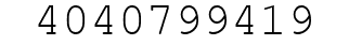 Number 4040799419.