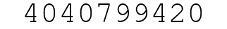 Number 4040799420.