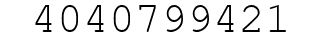 Number 4040799421.