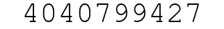 Number 4040799427.