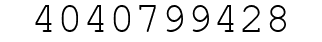 Number 4040799428.