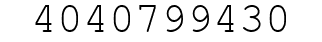 Number 4040799430.
