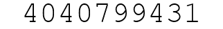 Number 4040799431.