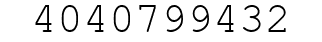 Number 4040799432.