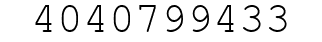 Number 4040799433.