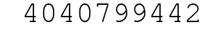 Number 4040799442.